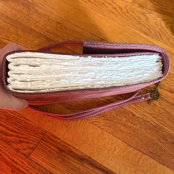 Wanderings Burgundy Leather Watercolor Journal - Picture 6 of 9